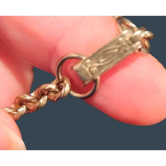 Cameron Crest Pendant Necklace With Double Chain Steampunk War - Picture 8 of 11